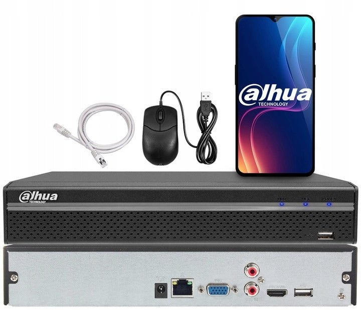 Monitoring Kit Dahua 8 Cameras 6Mpx IPC-HDW1639T-A-IL-0280B-S6 PoE Packaging status original