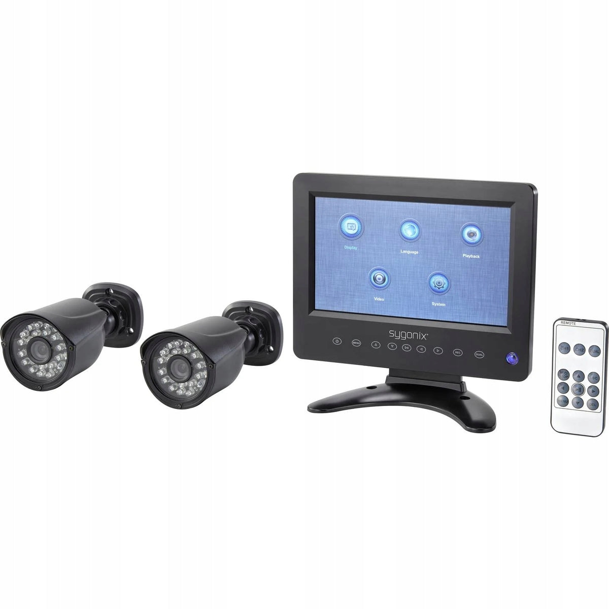 Monitoring kit 2x camera 1280x720 LCD monitor EAN (GTIN) 4064161151120