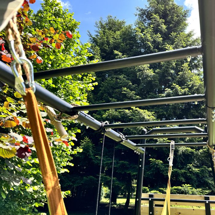 Monkey bar garden gym + climbing wall Maximum load 200 kg