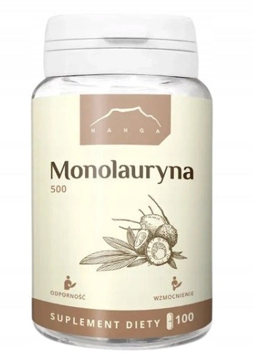 Monolaurin 500 mg 100 capsules NANGA