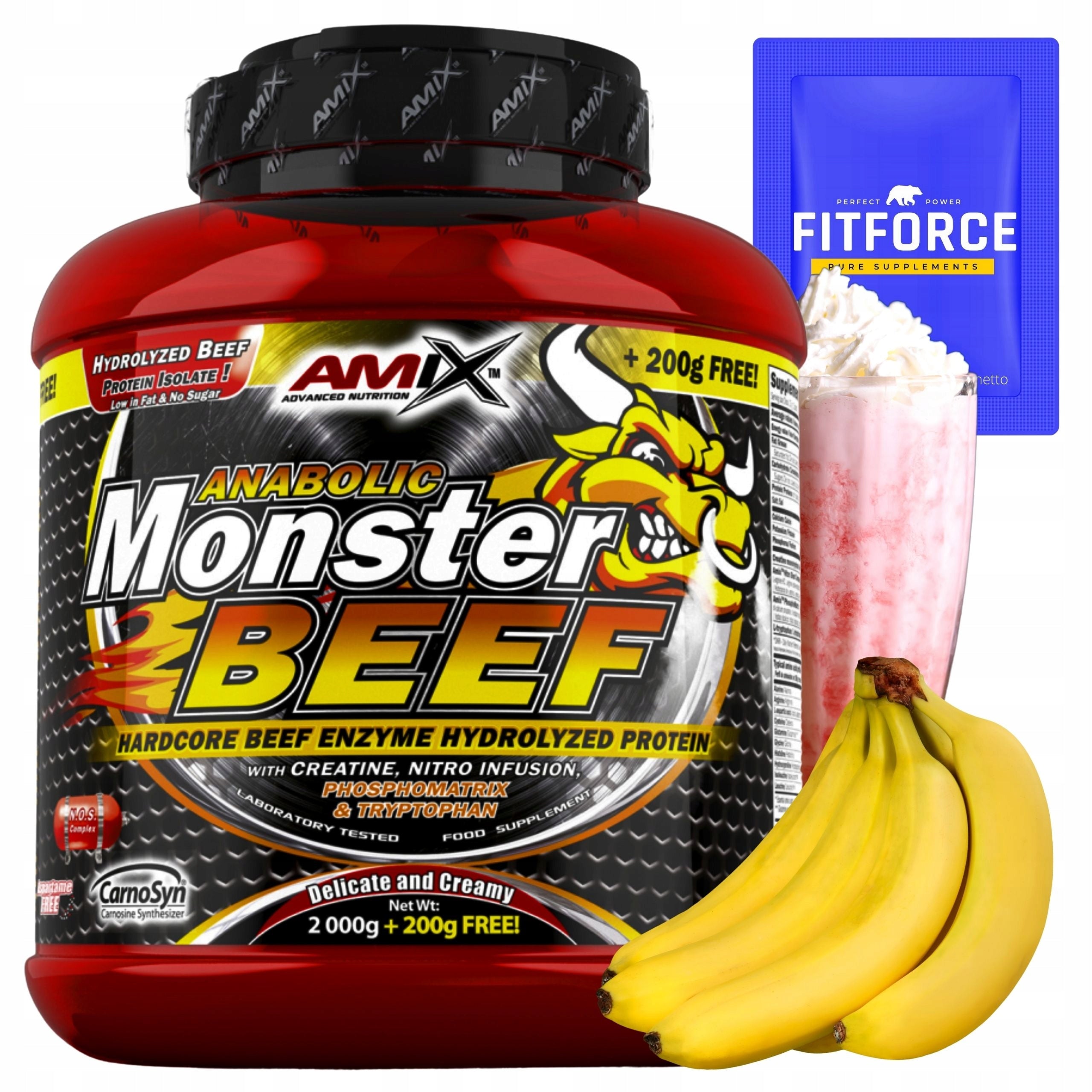 Monster BEEF Protein Beef Protein Hydrolyzate 90% Amix Protein Conditioner WPH