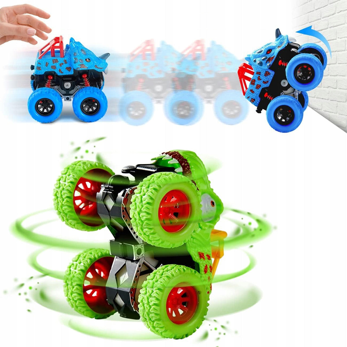 Monster Truck Kit with 360° Rotating Inertial Car, Gift Brand no brand
