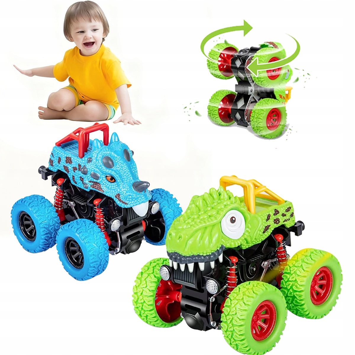 Monster Truck Kit with 360° Rotating Inertial Car, Gift