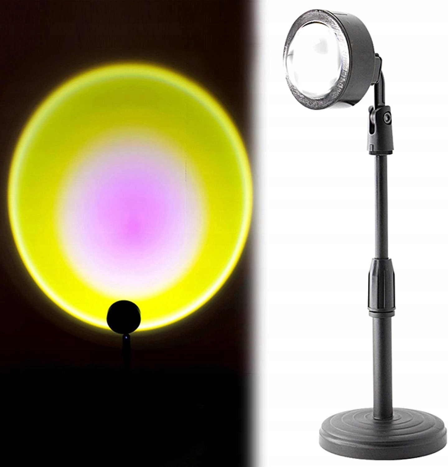 Moody night light rainbow projector lamp with