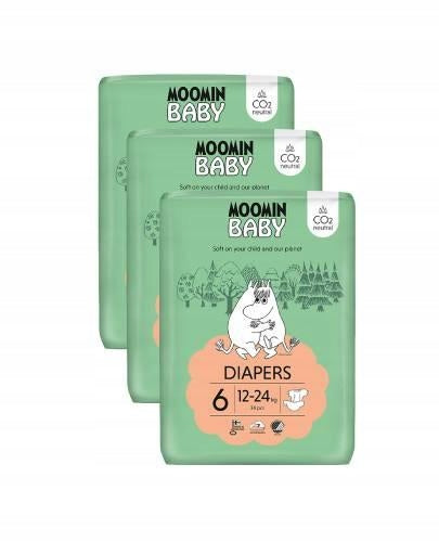 Moomin Baby 6 Maxi nappies 12-24 kg, 102 pieces