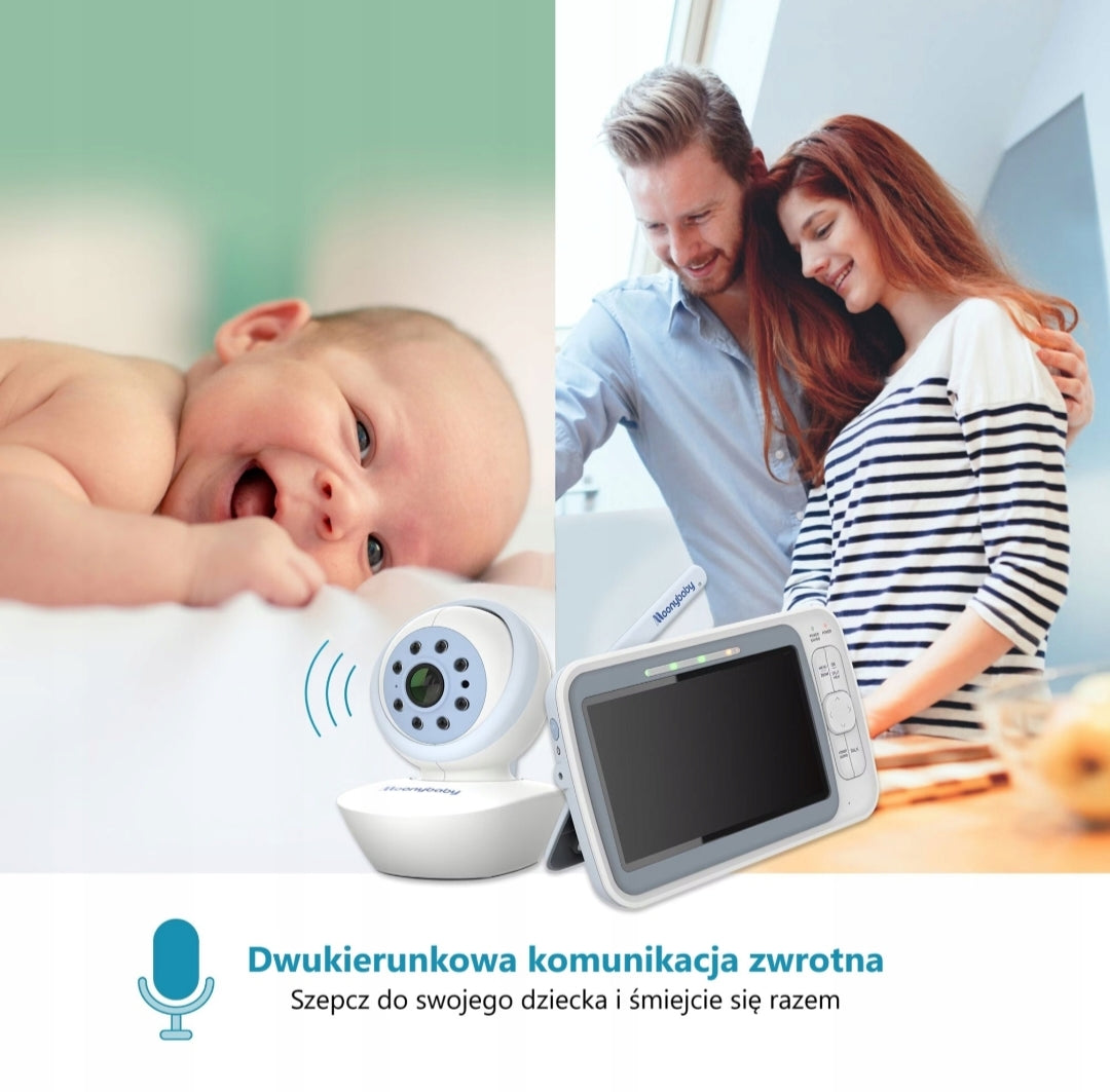 Moonybaby QuadView 60 Baby | Nanny , Monitor with 2 Rotating Cameras EAN (GTIN) 5907669420215