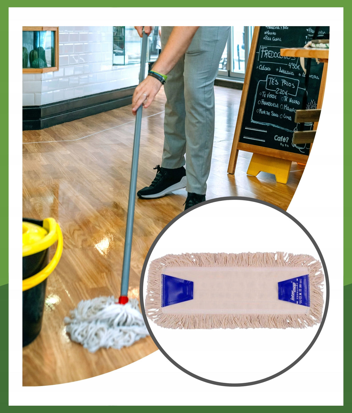 Mop Refill Flat Cliper Premium MT50PCII for Large Surfaces 50cm Brand Soft