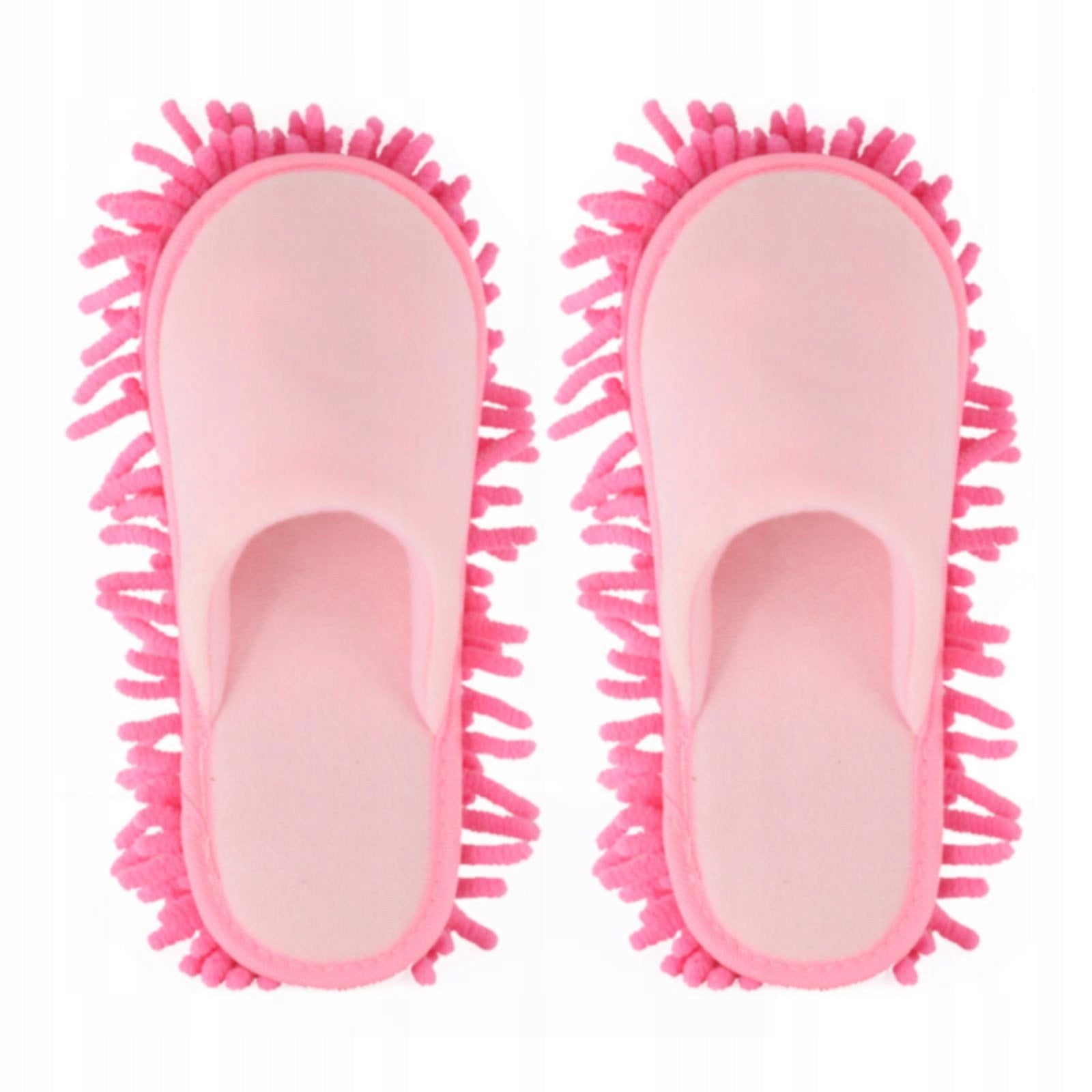 Mop Shoes Floor Cleaning Slippers for Women Floor Cleaning Tools Pink Packaging status original