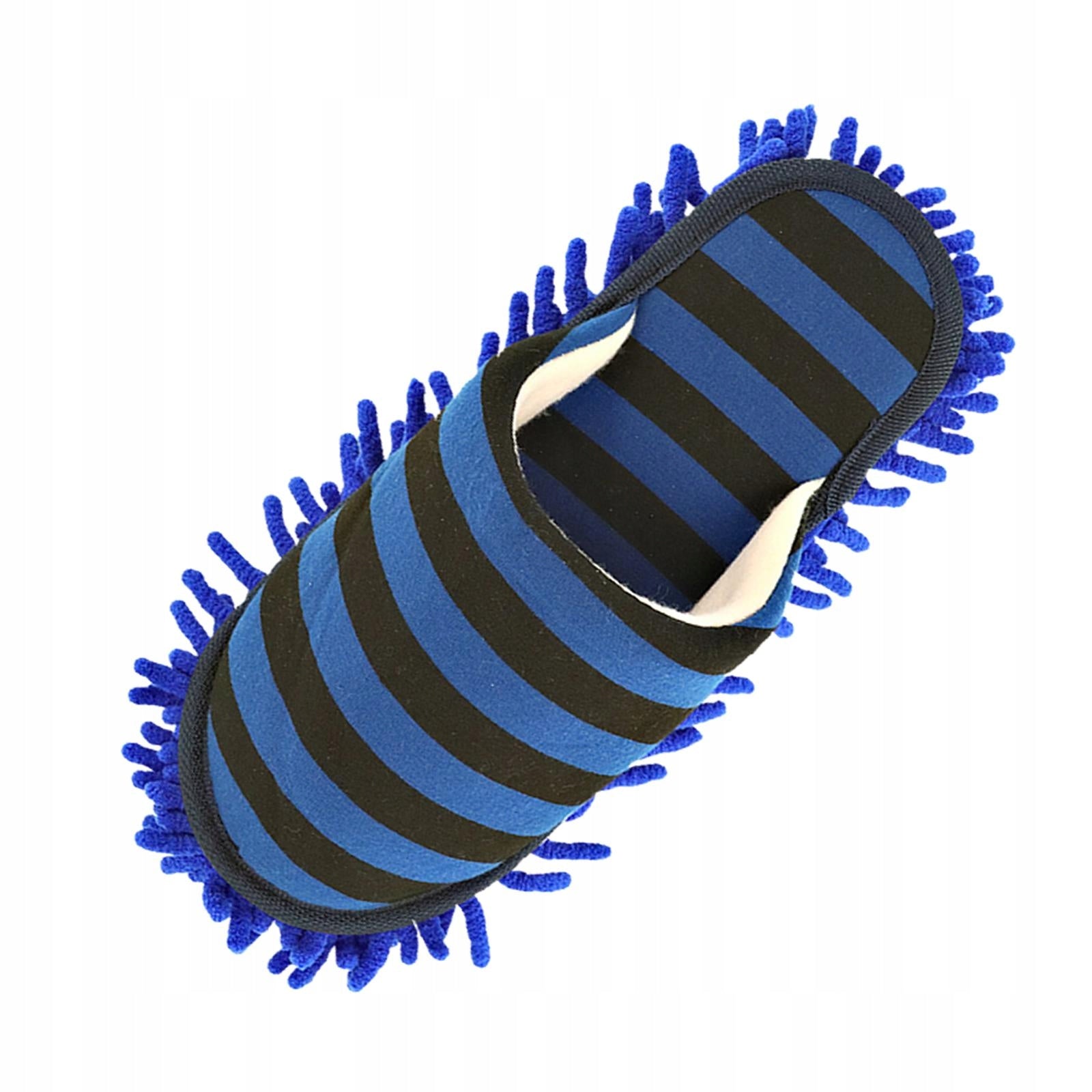 Mop Slippers Chenille Detachable Washable Dusting Comfortable Wearable Blue
