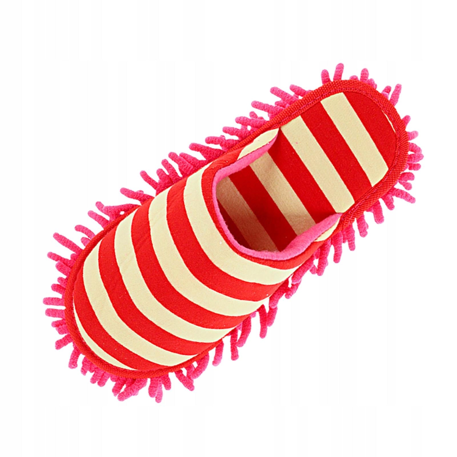 Mop Slippers Comfortable Detachable Microfiber Dust Cleaning Slippers Red
