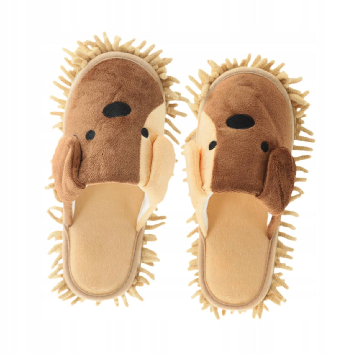 Mop Slippers, Comfortable Floor Cleaning Slippers, Soft Warm Cartoon Mop Packaging status original