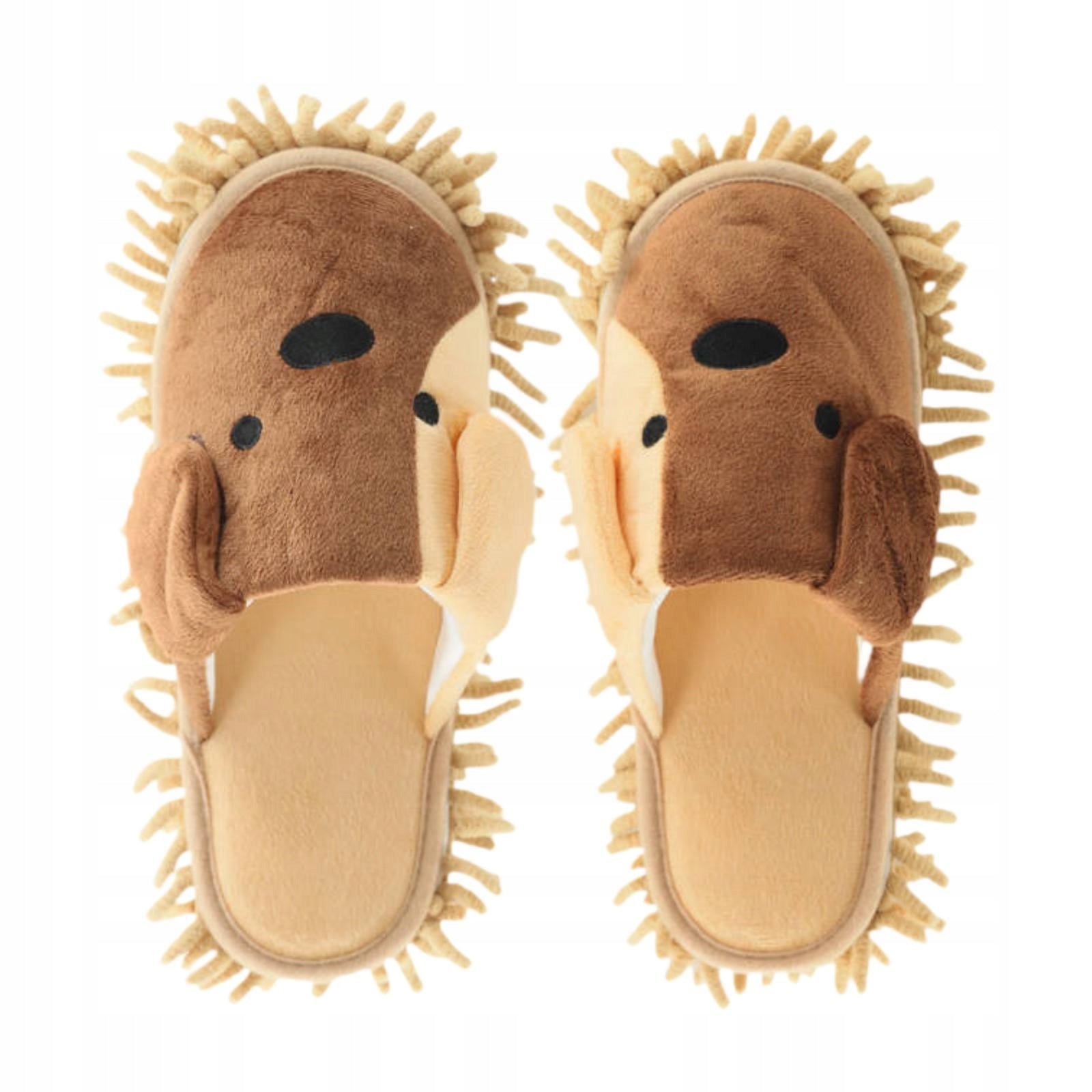 Mop Slippers, Comfortable Floor Cleaning Slippers, Soft Warm Cartoon Mop