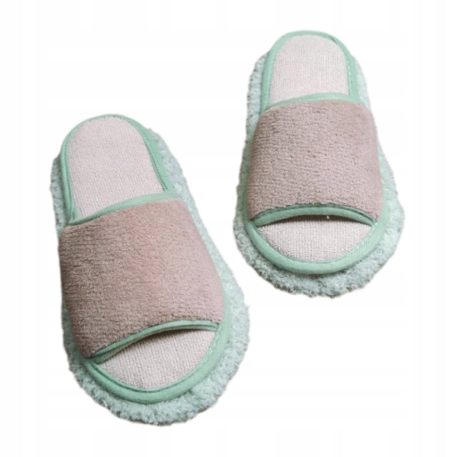 Mop Slippers Floor Cleaning Washable Silent Mopping Khaki Green 26.5cm Brand no brand
