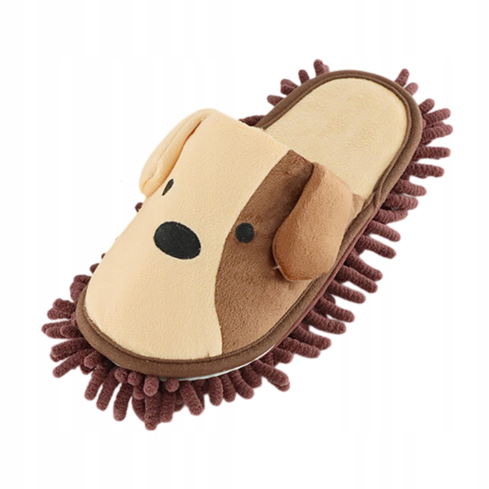 Mop Slippers Mopping Shoes Cartoon Dog,Soft,Dirt Cleaning Coffee 38 to 41