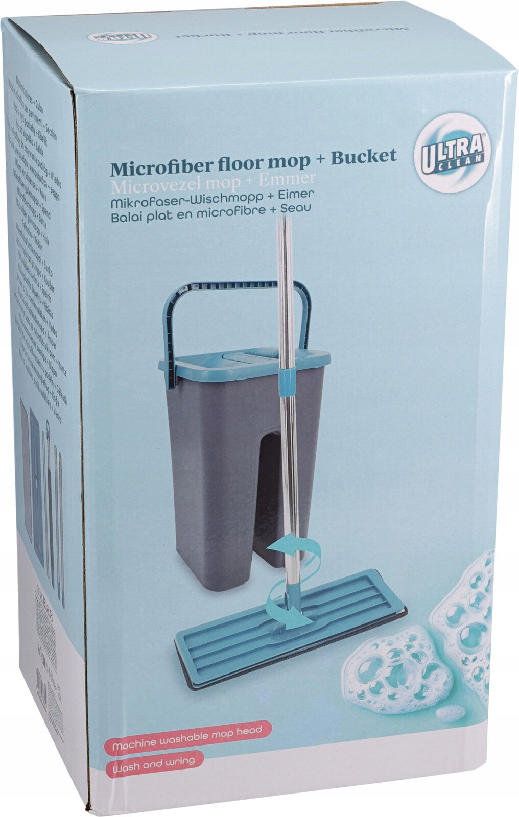 Mop with bucket Koopman International, plastic/metal, 19x17x36cm, grey Model 1987