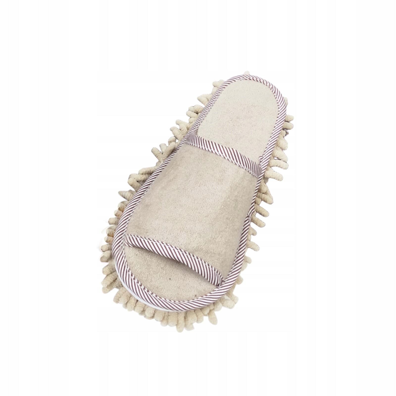 Mopping House Shoes, Floor Cleaning, Wiping House Shoes, Open Toes, Beige Packaging status original