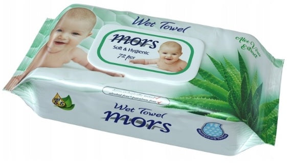 Mors Moisturized Baby Wipes Aloe 72pcs