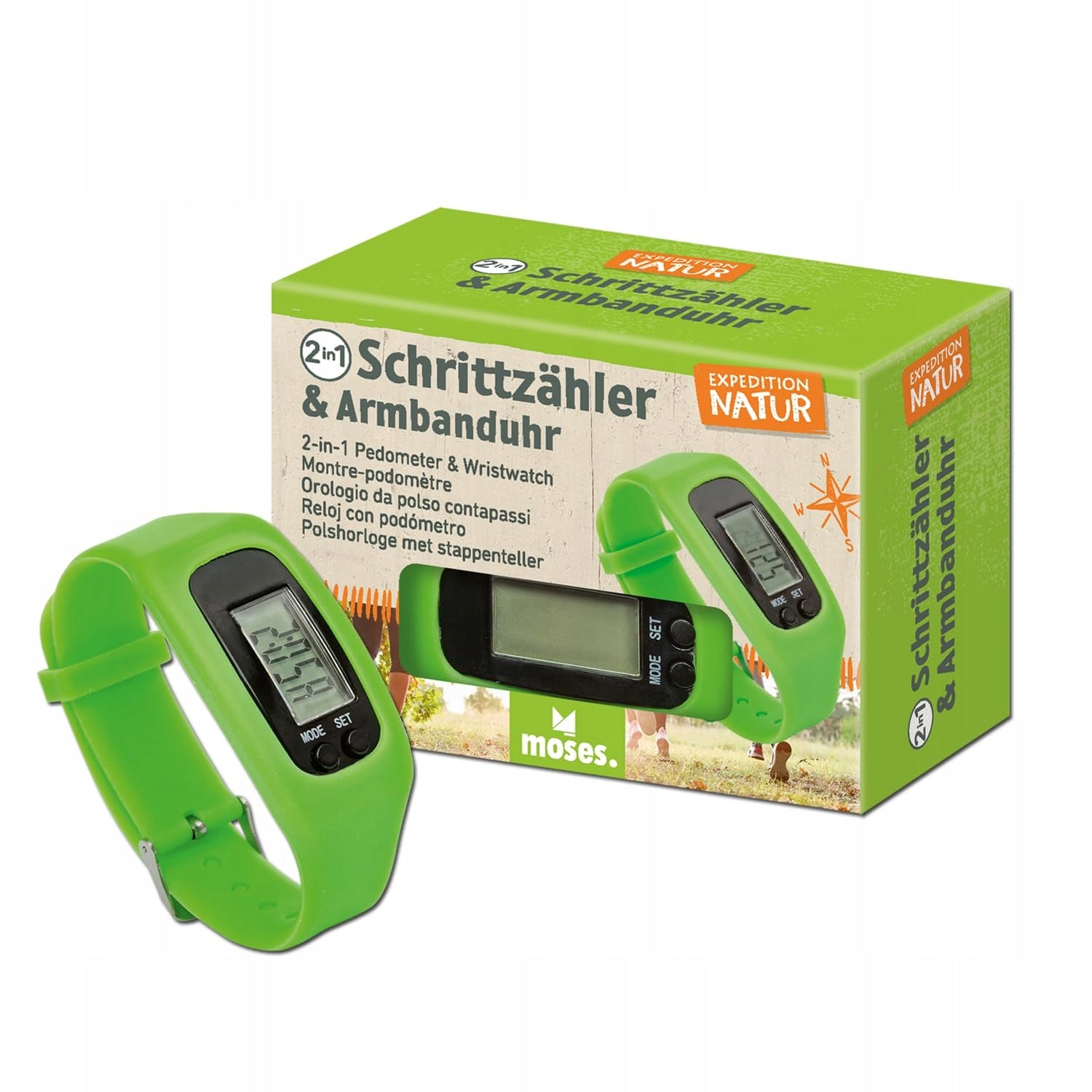 Moses. Expedition Natur 2 in 1 Pedometer and Watch for Kids