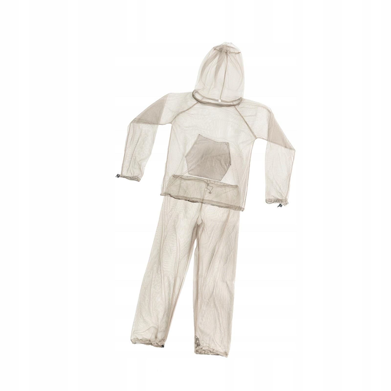 Mosquito Netting Suit with Zipper Breathable Body Protection Khaki XL XXL Color other