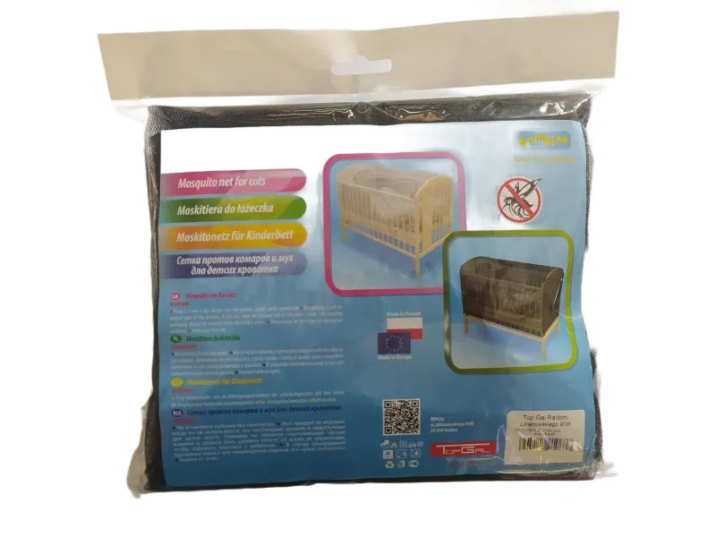 Mosquito net for cot black bambino