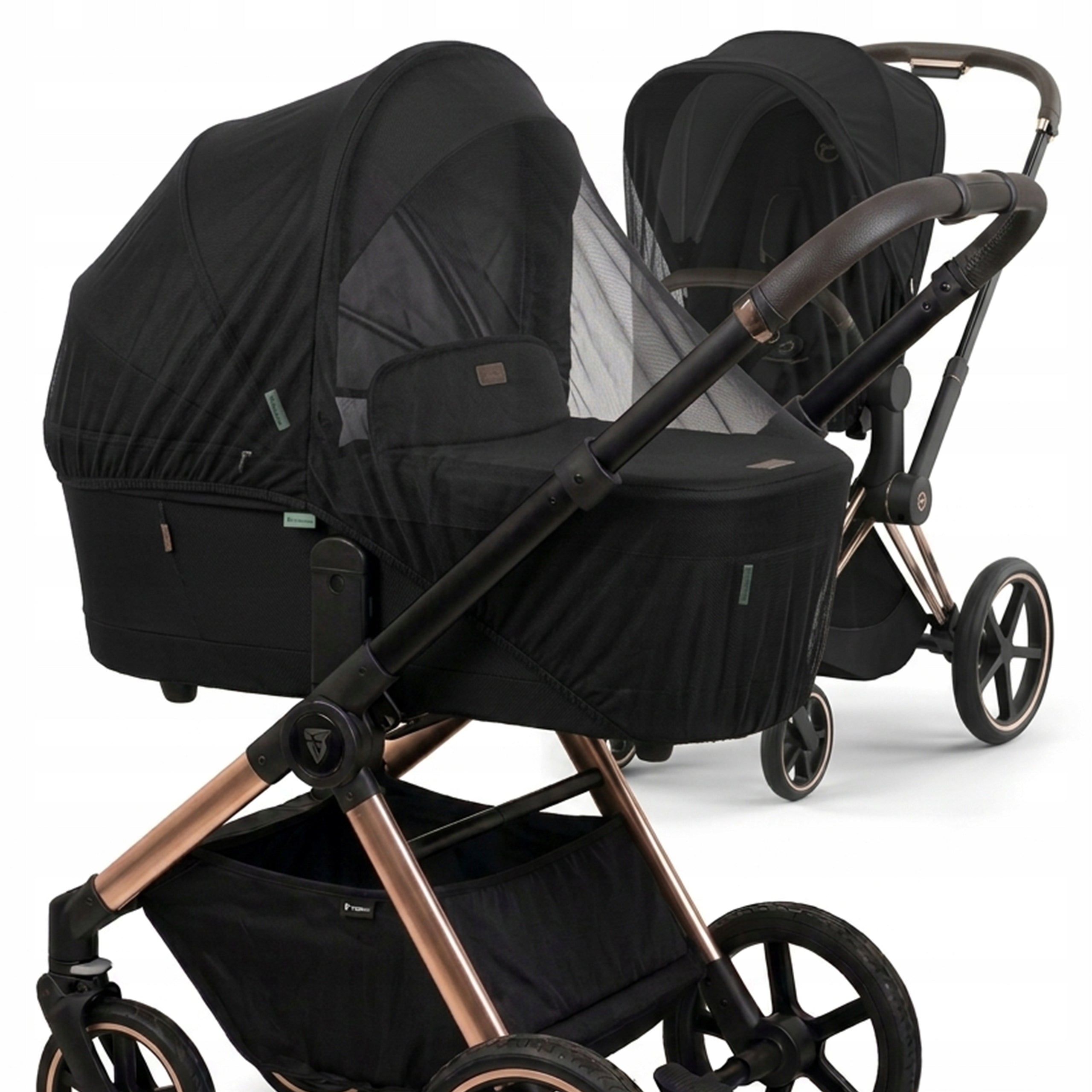 Mosquito net for stroller gondola universal black UV protection JOYBI Manufacturer code ochrona przed owadami na gondolę niemowlaka