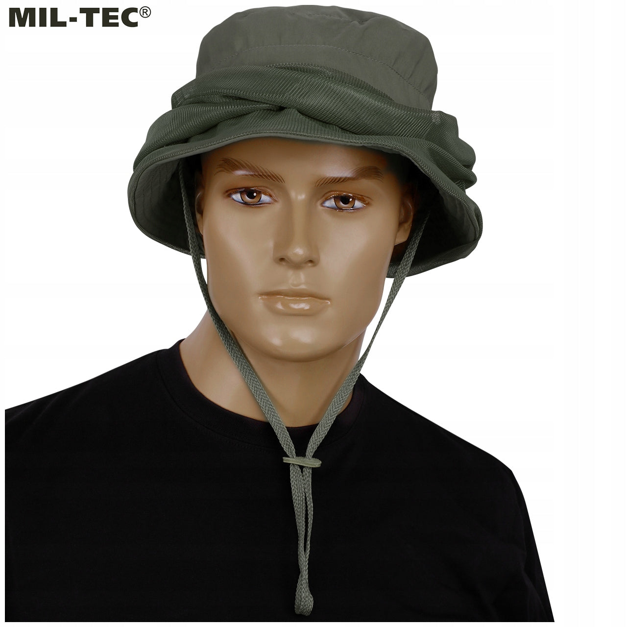 Mosquito net travel hat net protection against mosquitoes MIL-TEC +GR. Model Składany kapelusz z moskitierą