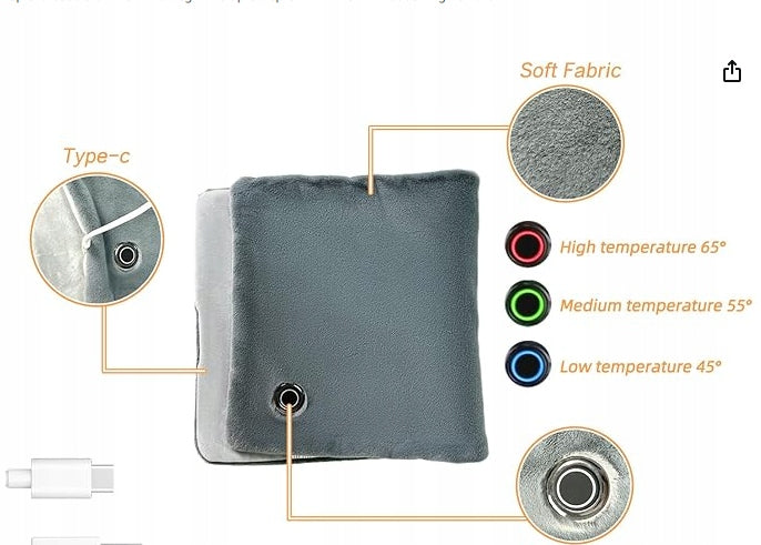 Mostop 30 x 60 cm Electric USB Crystal Velvet Blanket Packaging status original