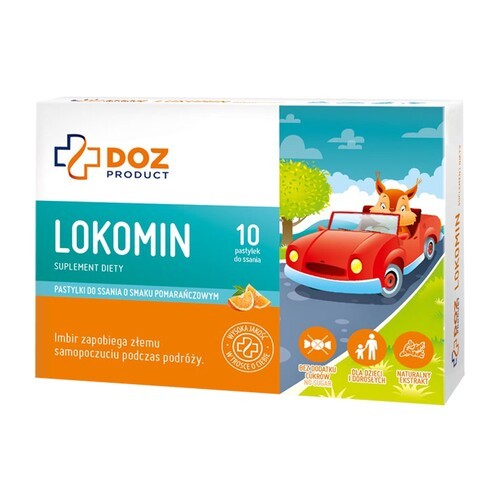 Motion sickness, lozenges, DOZ PRODUCT Locomin , 10 pcs.