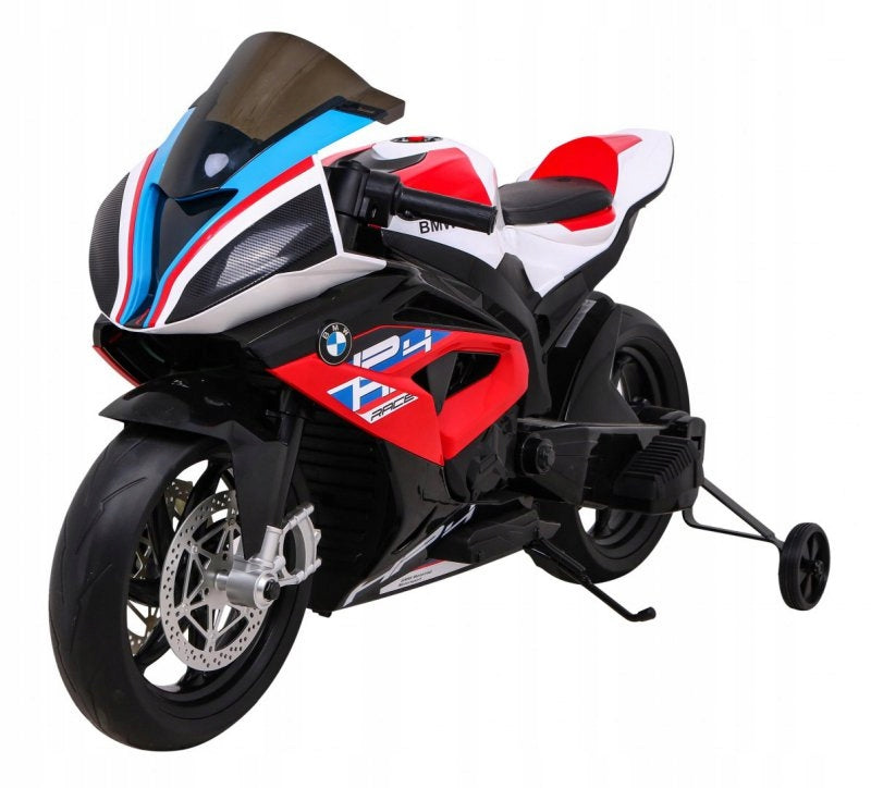 Motor BMW HP4 for children's battery Red + Auxiliary wheels + Free