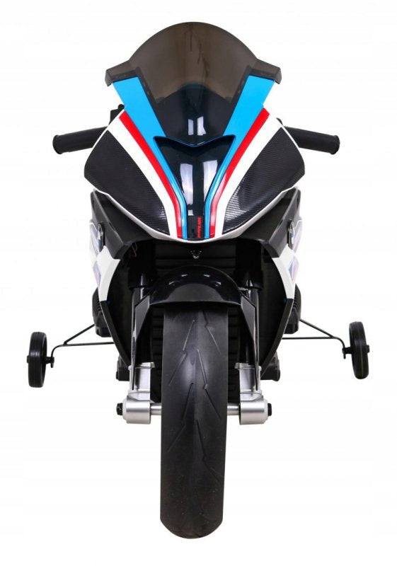 Motor BMW HP4 for children's battery White + Auxiliary wheels + Free