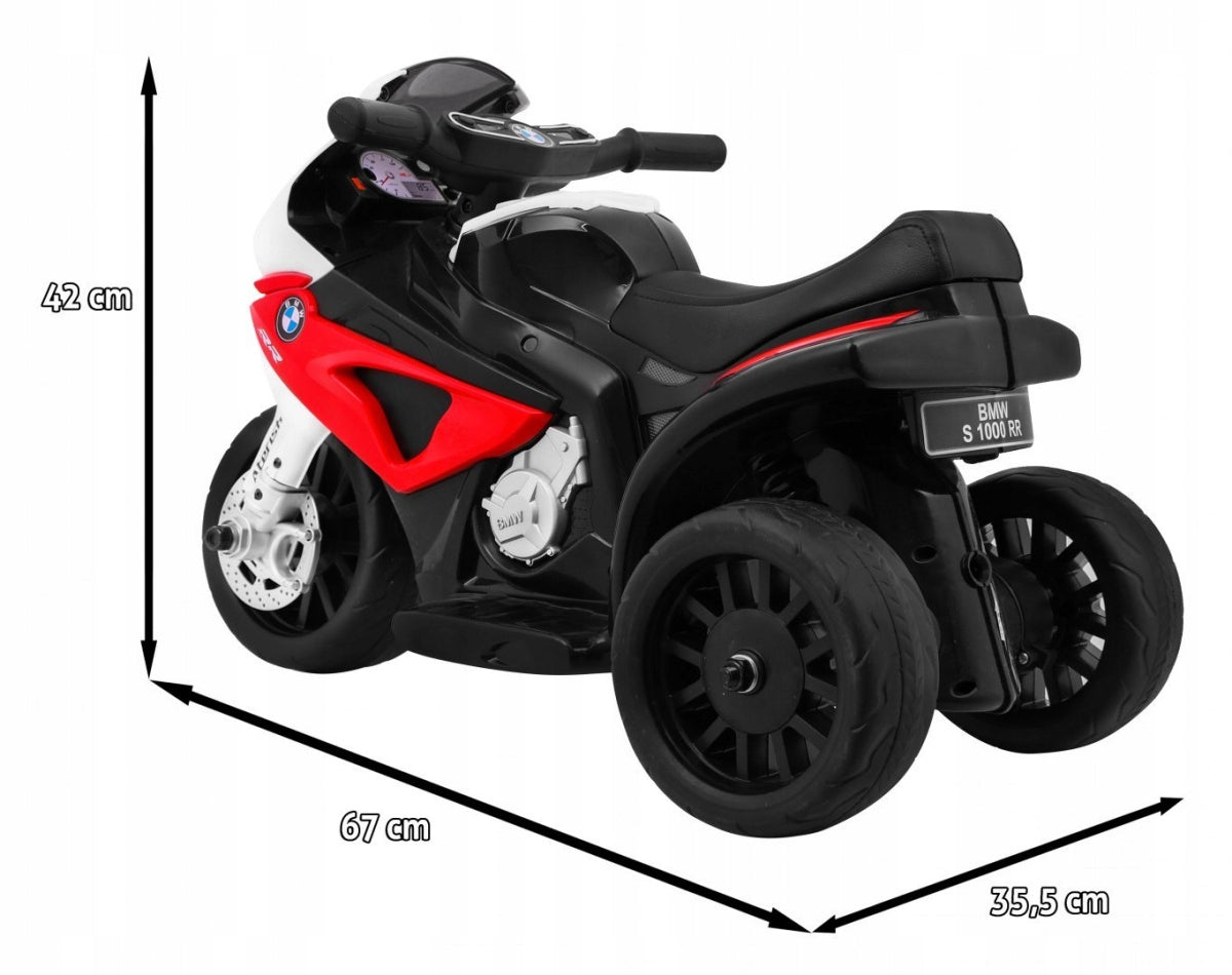 Motor BMW S1000 RR Mini Battery Pack for Kids Red + 3 Wheels + Sound Manufacturer code PA.JT5188.CR