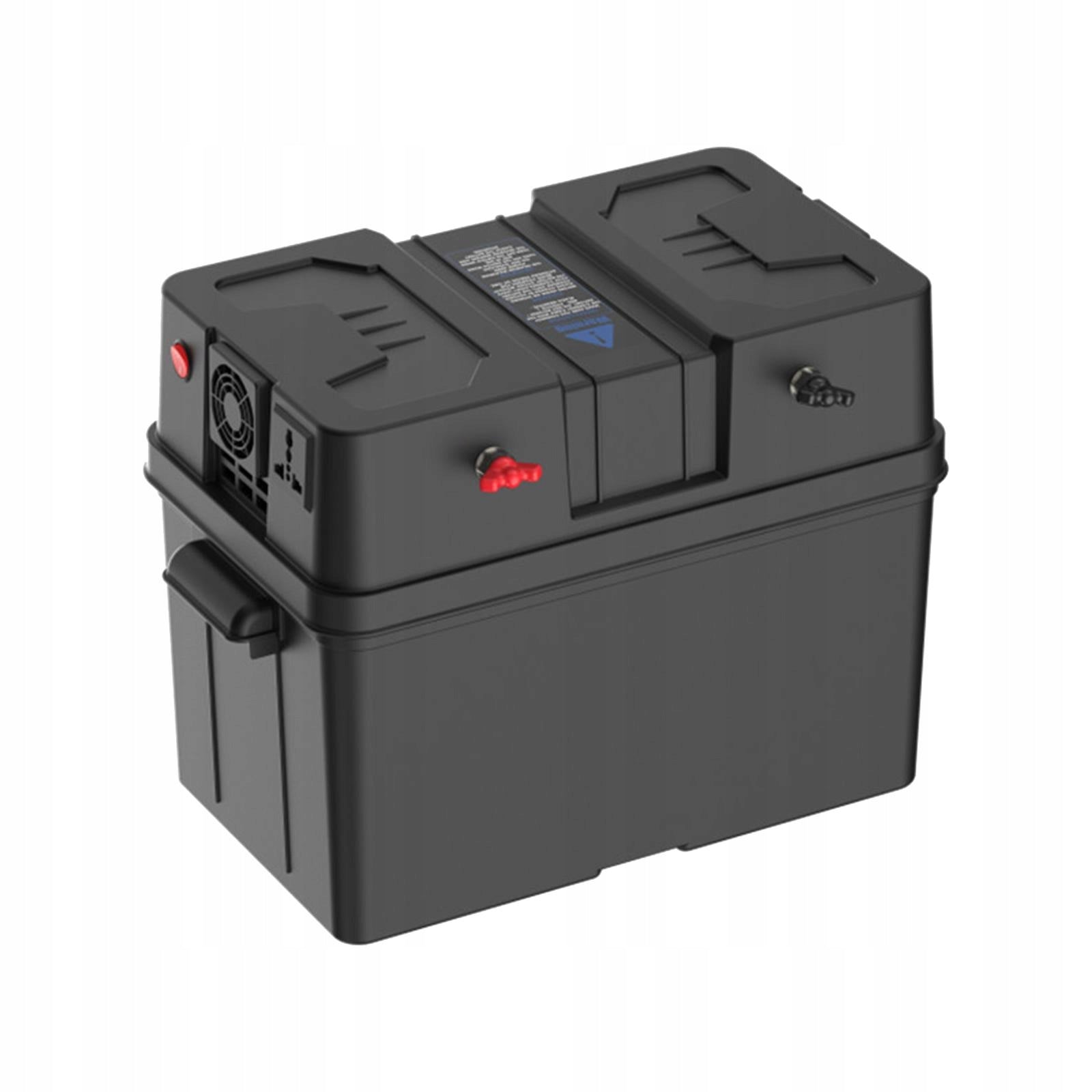 Motor Battery Box Outdoor Battery Tray Cases Dual USB Ports Waterproof