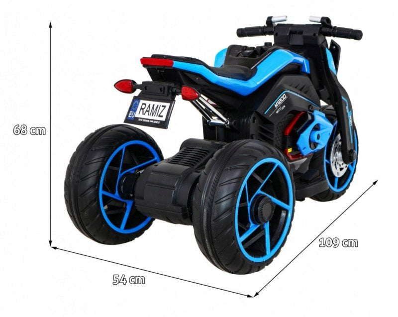 Motor Future Battery Pack for Kids Blue + Audio Panel + Slow Start Brand Ramiz
