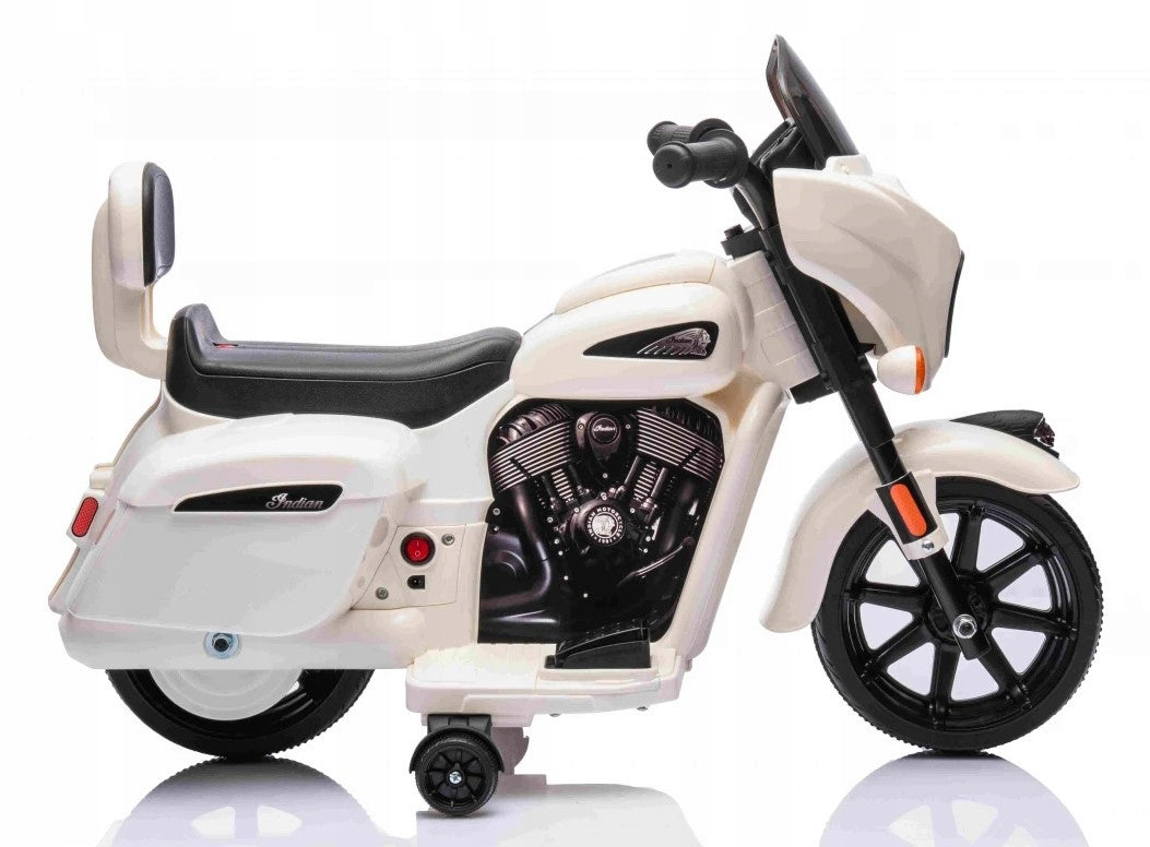 Motor Motorcycle Chopper 6V 35W Led Side Wheels White Battery capacity 4500 mAh