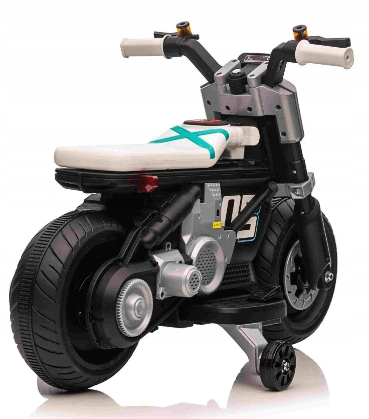 Motor Motorcycle for Rechargeable Battery Light Sounds White Brand Bemi Toys
