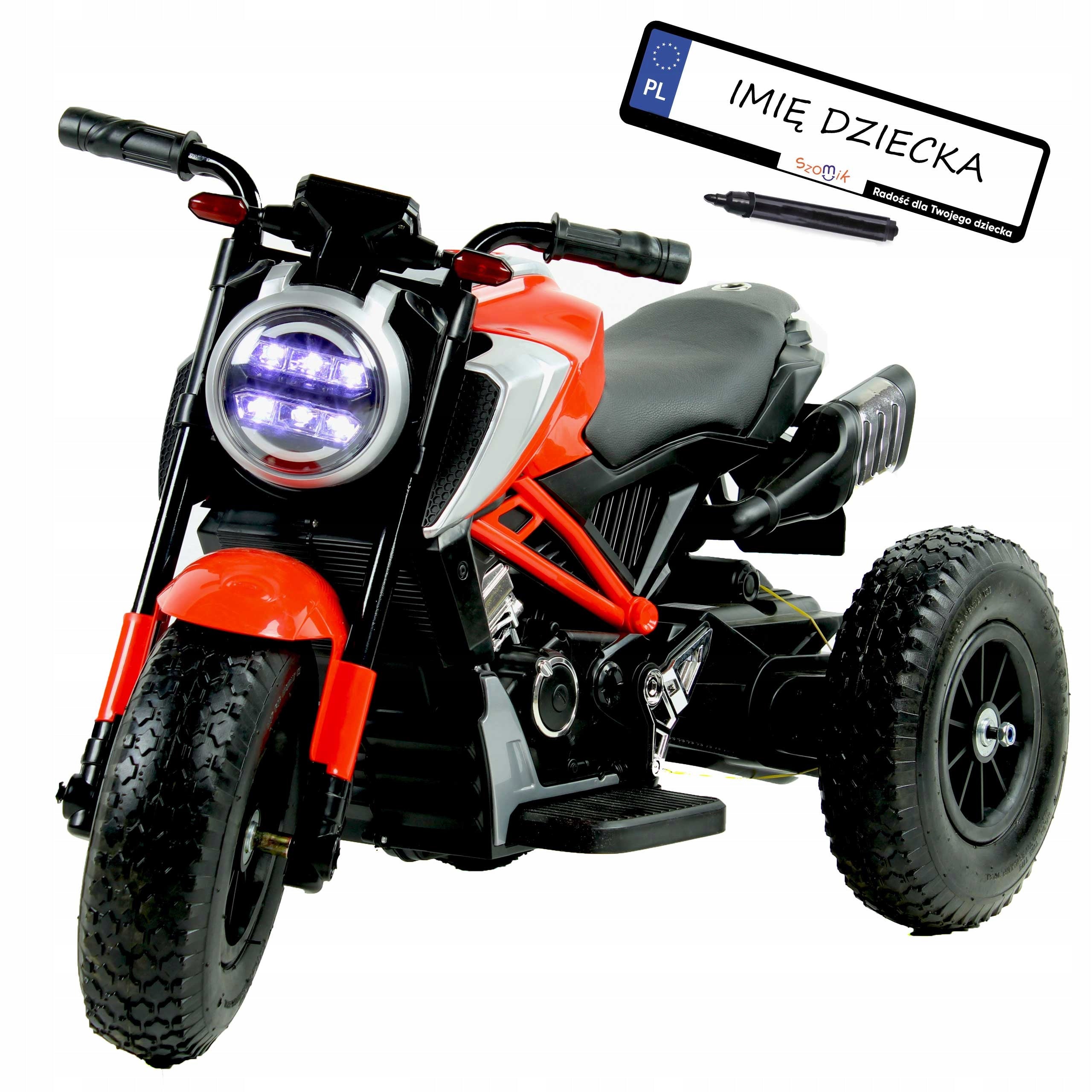 Motor for battery + pumped wheels Leather + Leds