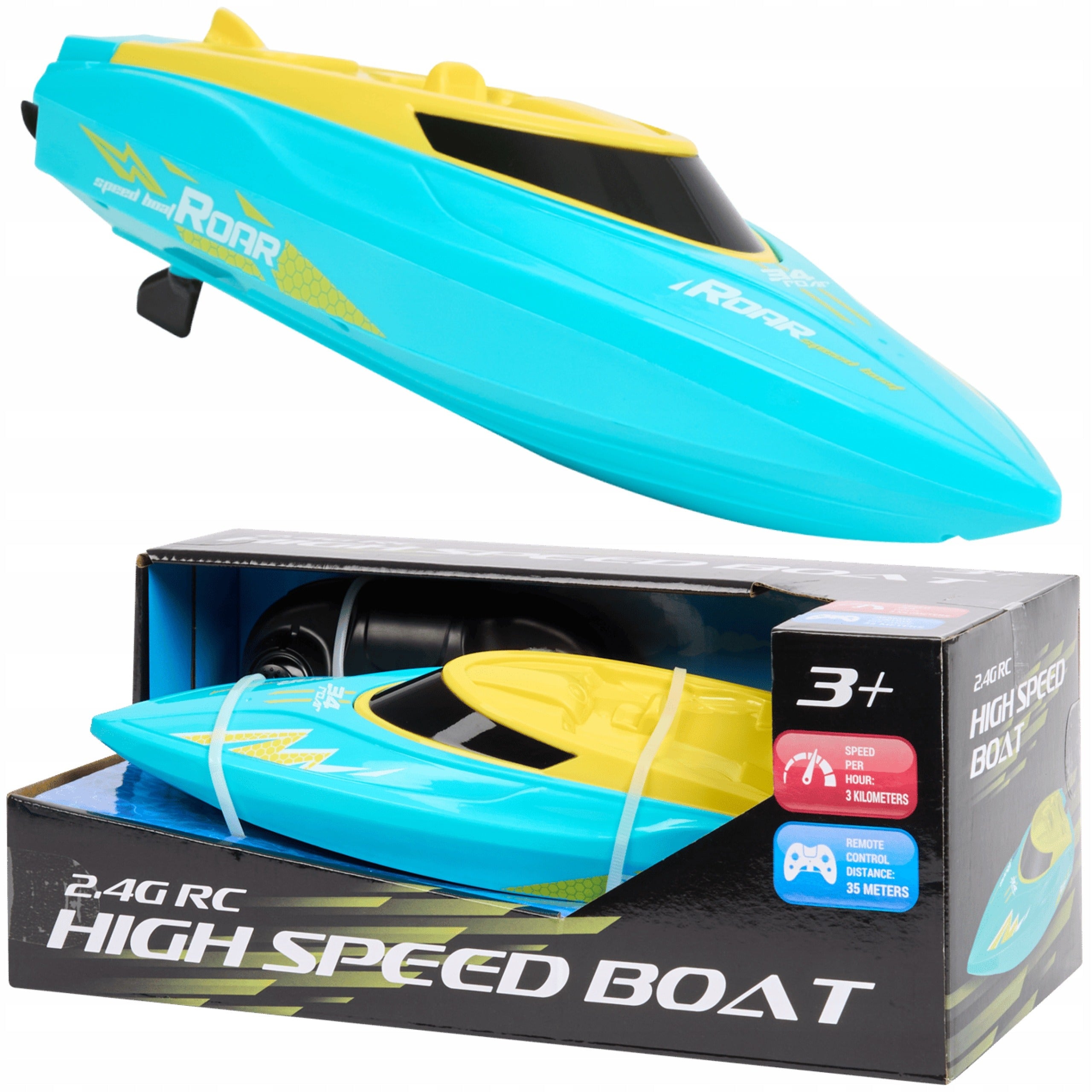 Motorboat Boat Remote Controlled RC + PILOT 25 cm
