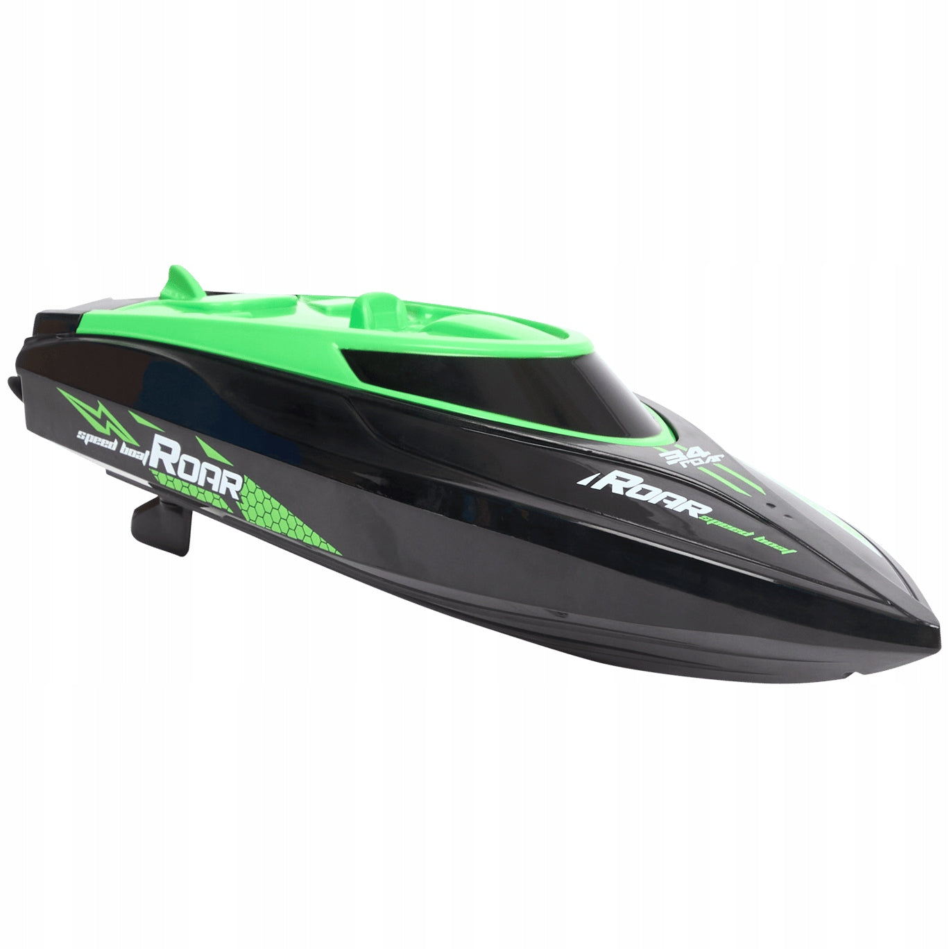 Motorboat Boat Remote Controlled RC + PILOT BLACK AND GREEN 25 CM Packaging status original