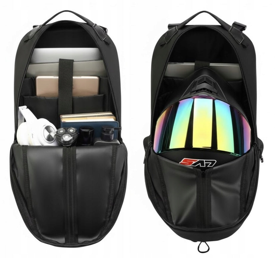 Motorcycle Backpack 50L Waterproof Helmet Laptop Travel Sports ZM16 Manufacturer no brand