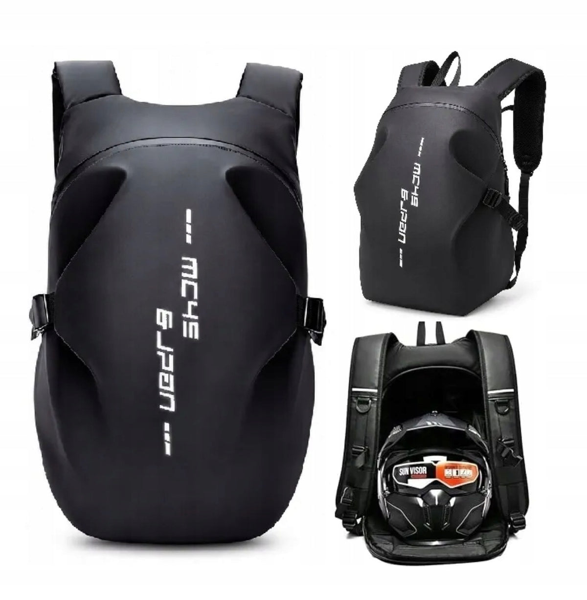 Motorcycle Backpack for Motorcycle Black for Helmet Waterproof Manufacturer's catalog number 1000107944858
