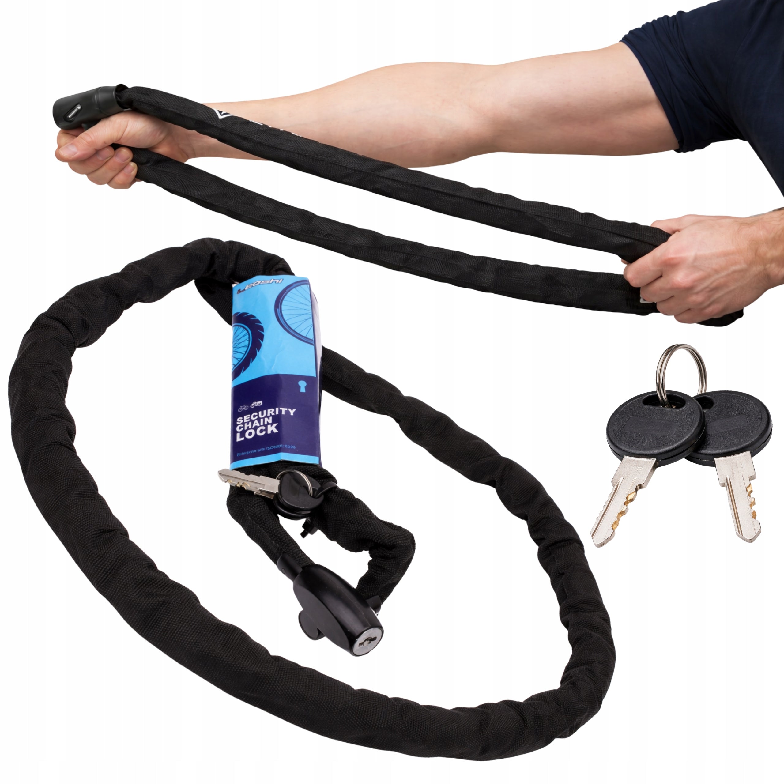 Motorcycle Bicycle Chain Security STEEL KEY STRONG ISO.9001 Manufacturer code ISO 9001:2000