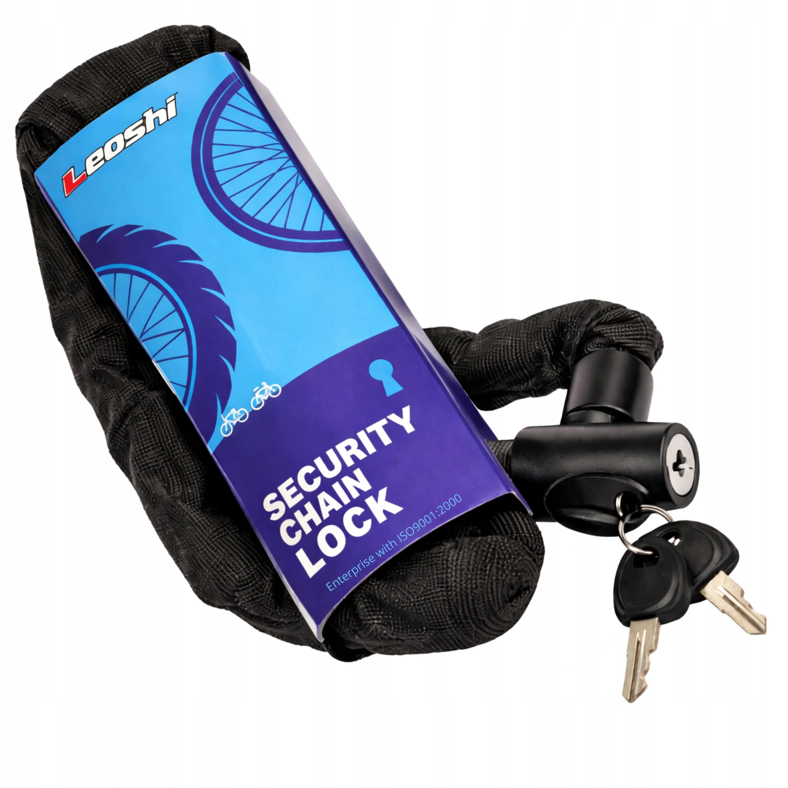 Motorcycle Bicycle Chain Security STEEL KEY STRONG ISO.9001 Packaging status original