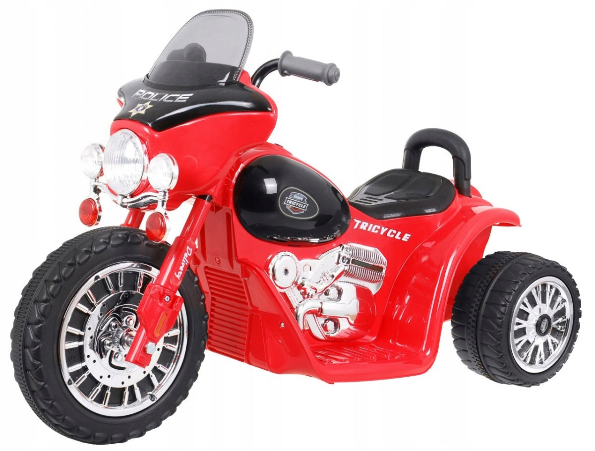 Motorcycle Chopper for Rechargeable Motor 25W Aku 6V Sounds Light Red