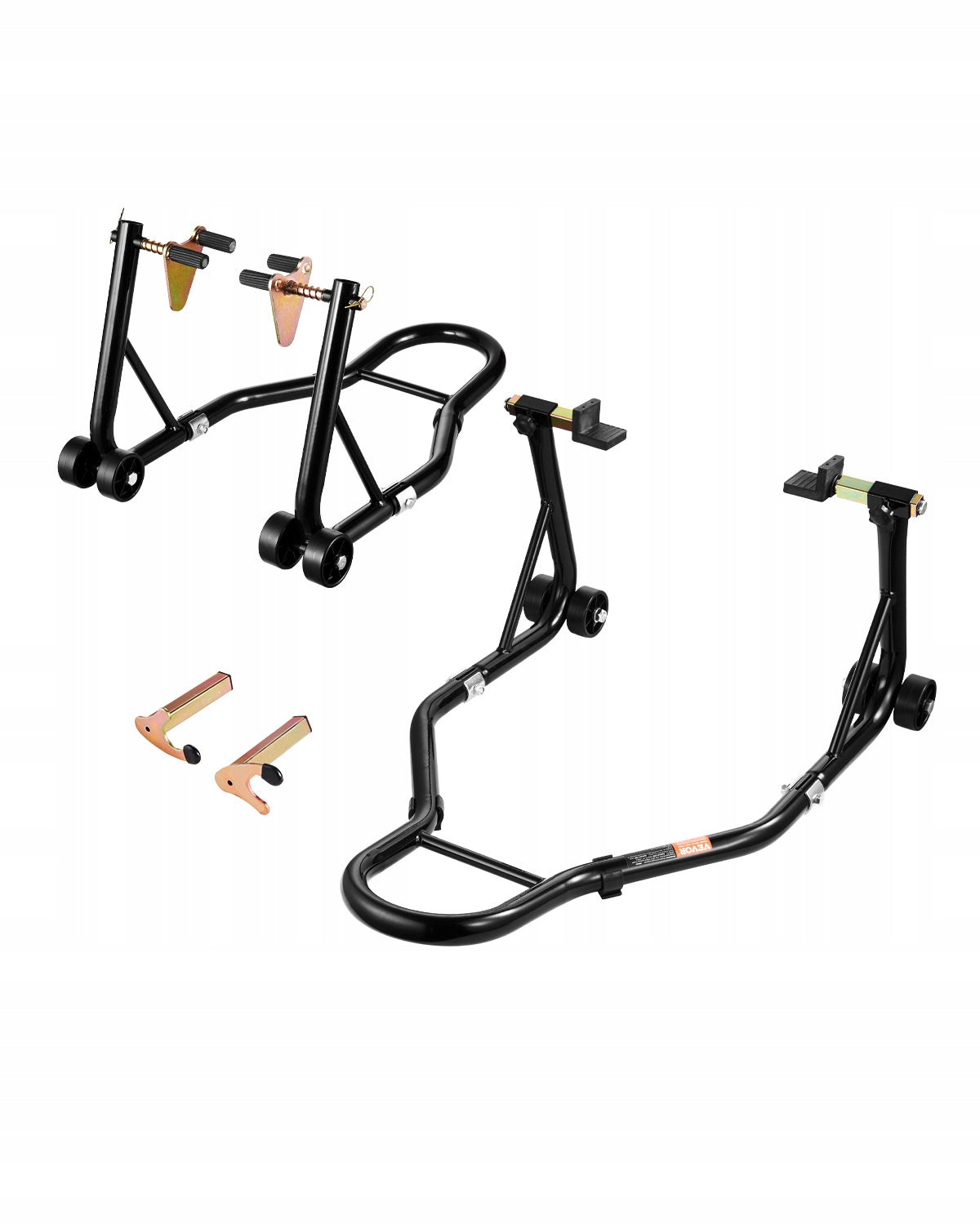Motorcycle Front & Rear Stand Lift 1100 lbs Spoolift Paddock Swingarm Arm