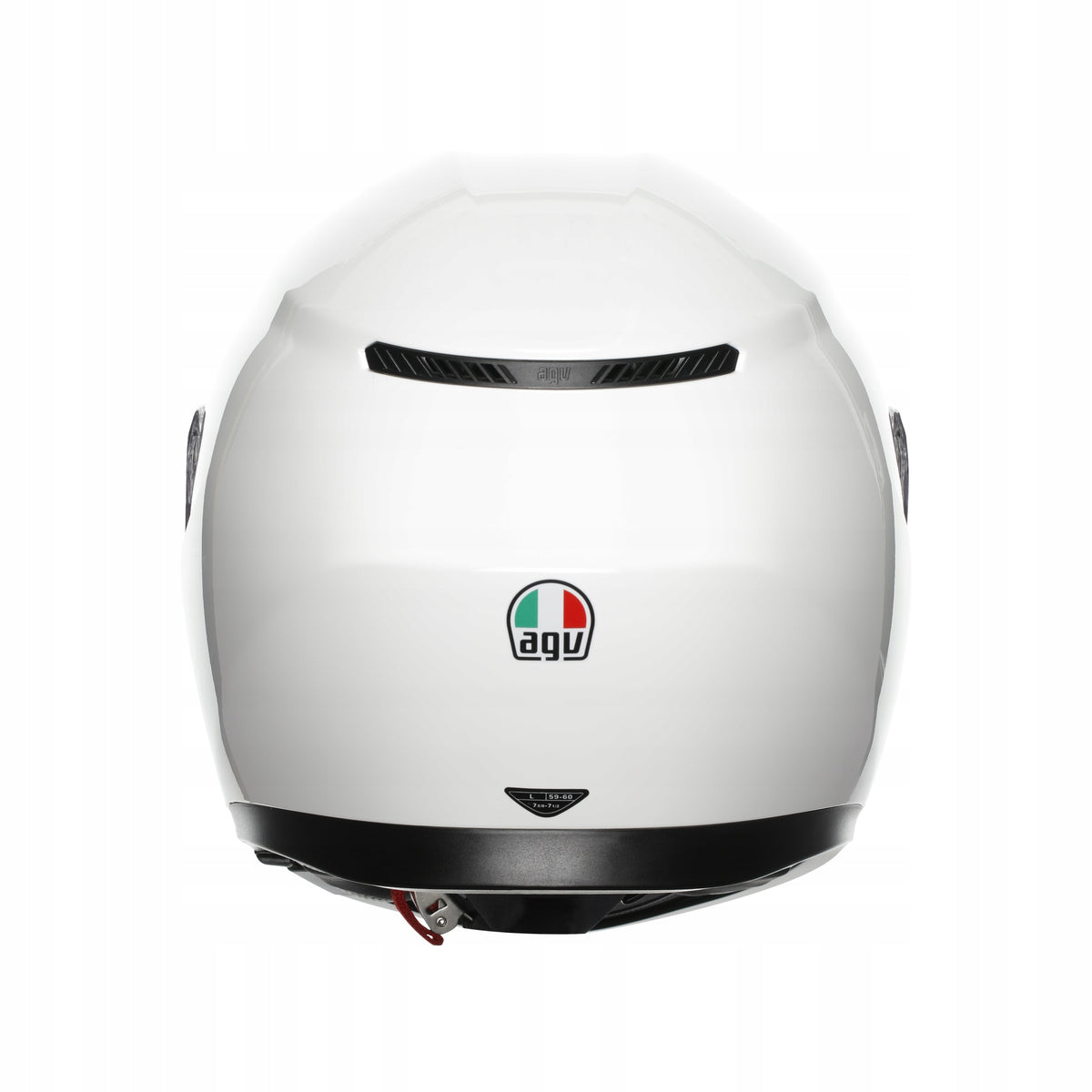 Motorcycle Helmet AGV K3 White XL Visor Features enhanced scratch resistance integrated sun visor