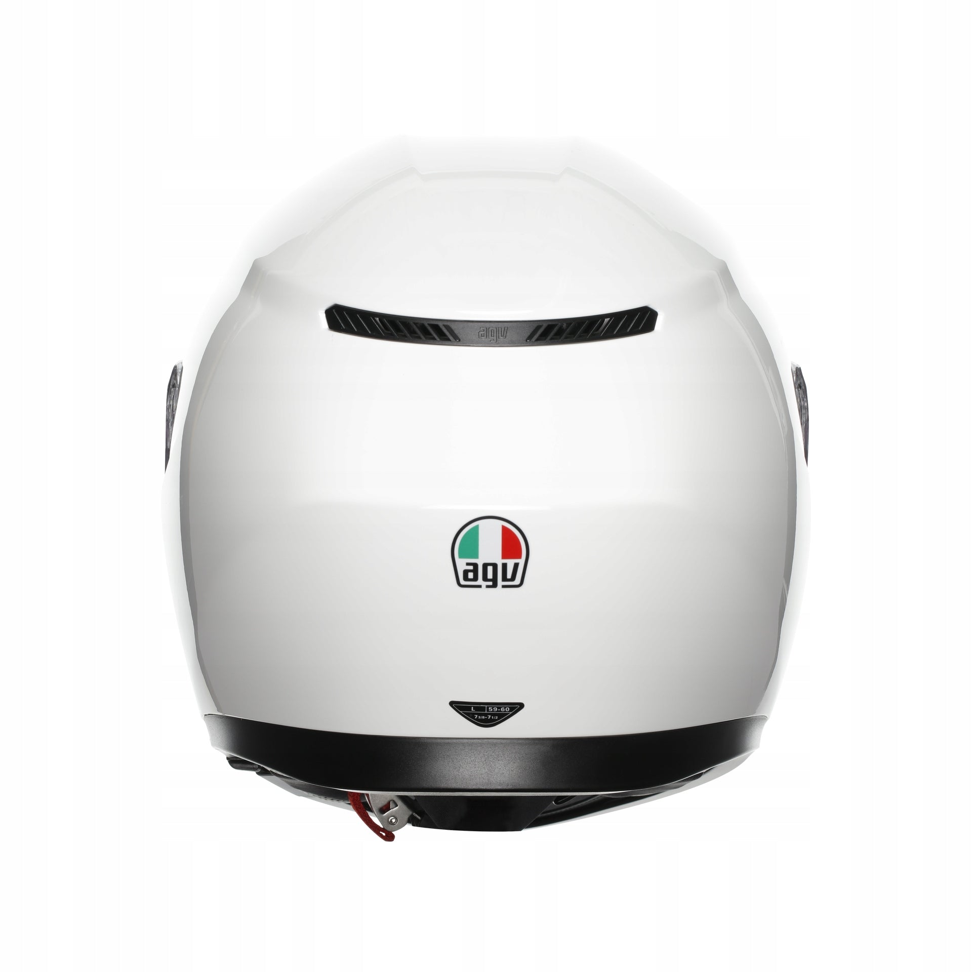 Motorcycle Helmet AGV K3 White XL Visor Features enhanced scratch resistance integrated sun visor