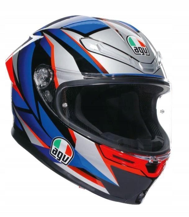 Motorcycle Helmet AGV K6 S Slashcut Black/Blue/Red S
