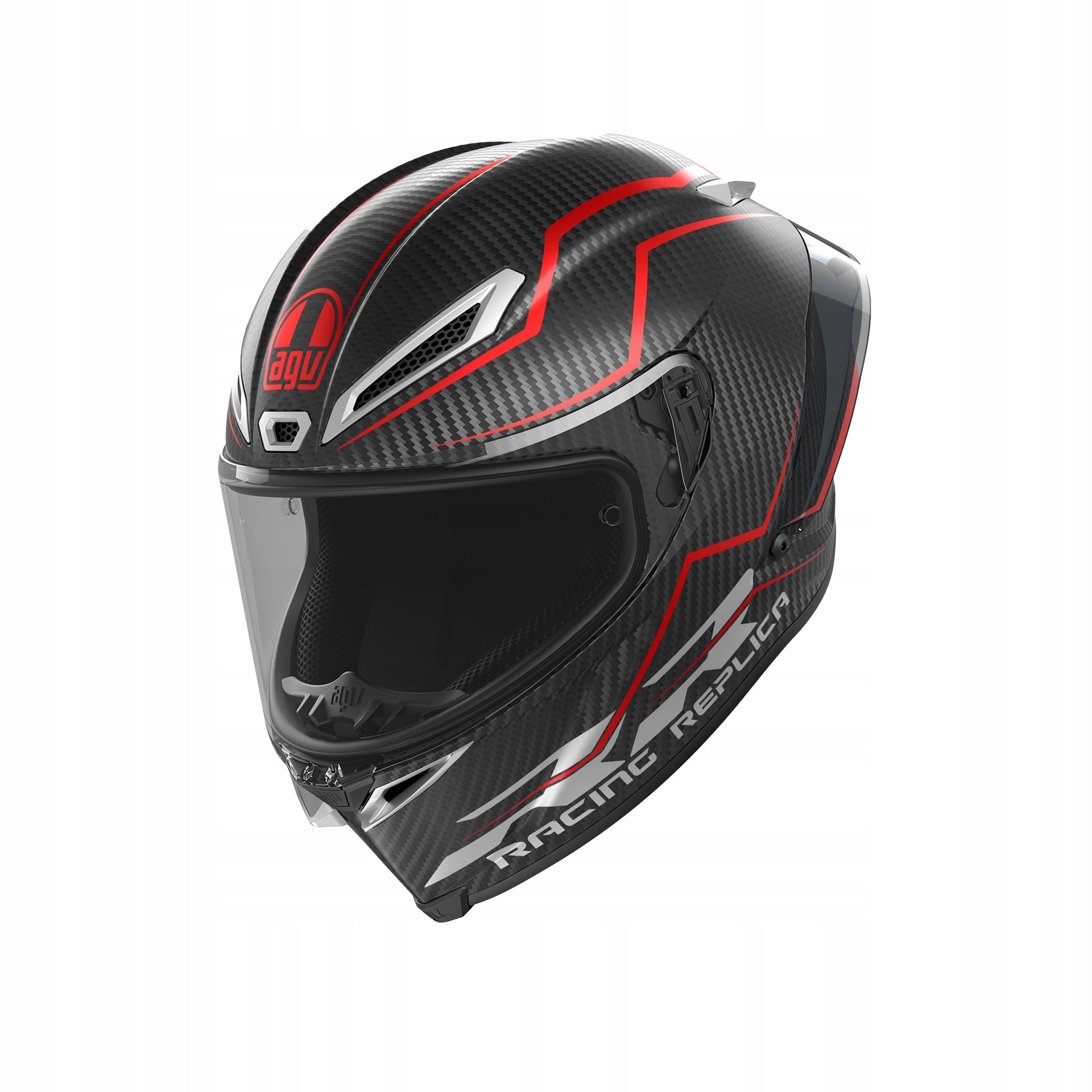 Motorcycle Helmet AGV Pista GP RR Performante Carbon/Red XL Size XL
