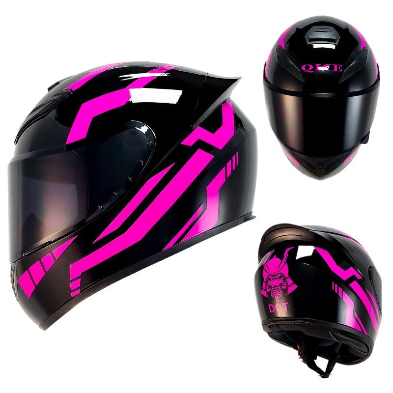 Motorcycle Helmet All-Year Integral Motorcycle Helmet, S, Purple