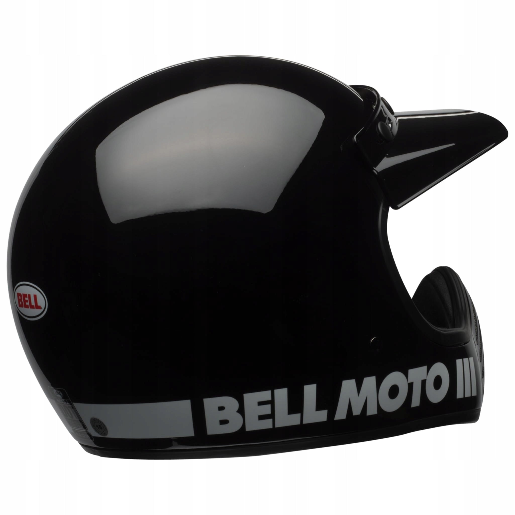 Motorcycle Helmet Bell Moto-3 Unisex Black/White M 57-58cm Manufacturer Bell
